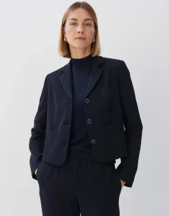 Damen OPUS Blazer / Westen^Kurzblazer Nyoto Blau Online Bestellen