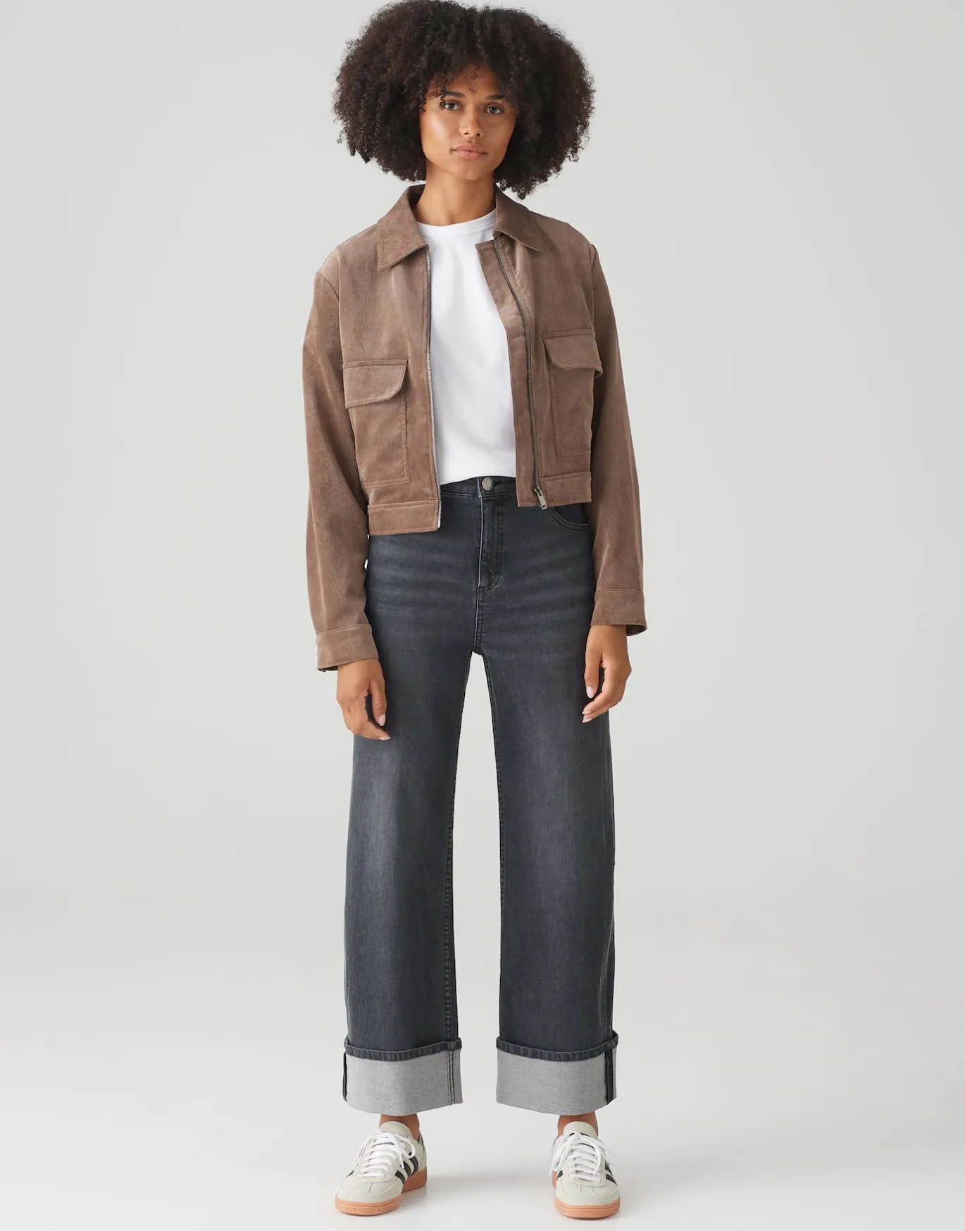 Damen OPUS Jacken / Mäntel | Blazer / Westen^Kurzjacke Hanju Braun Online Bestellen