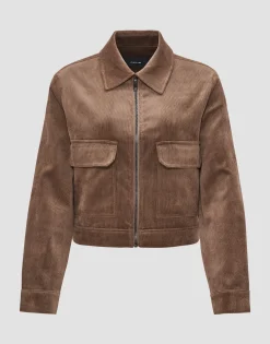 Damen OPUS Jacken / Mäntel | Blazer / Westen^Kurzjacke Hanju Braun Online Bestellen