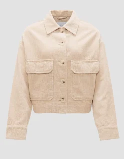 Damen OPUS Jacken / Mäntel | Blazer / Westen^Kurzjacke Hennja Beige Online Bestellen