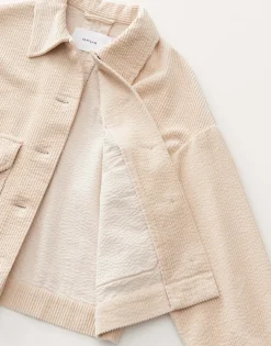 Damen OPUS Jacken / Mäntel | Blazer / Westen^Kurzjacke Hennja Beige Online Bestellen