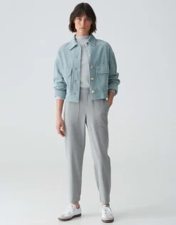 Damen OPUS Jacken / Mäntel | Blazer / Westen^Kurzjacke Hennja Blau Online Bestellen