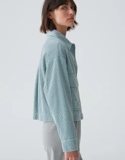 Damen OPUS Jacken / Mäntel | Blazer / Westen^Kurzjacke Hennja Blau Online Bestellen