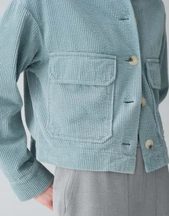 Damen OPUS Jacken / Mäntel | Blazer / Westen^Kurzjacke Hennja Blau Online Bestellen