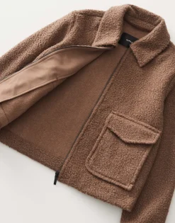 Damen OPUS Jacken / Mäntel | Blazer / Westen^Kurzjacke Holma Braun Online Bestellen