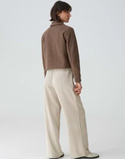 Damen OPUS Jacken / Mäntel | Blazer / Westen^Kurzjacke Holma Braun Online Bestellen