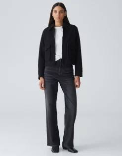 Damen OPUS Jacken / Mäntel | Blazer / Westen^Kurzjacke Holma Schwarz Online Bestellen