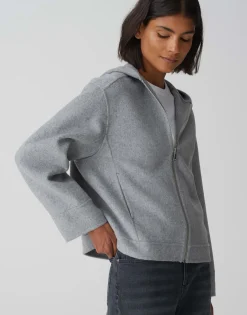 Damen OPUS Jacken / Mäntel | Blazer / Westen^Kurzjacke Jetty Grau Online Bestellen