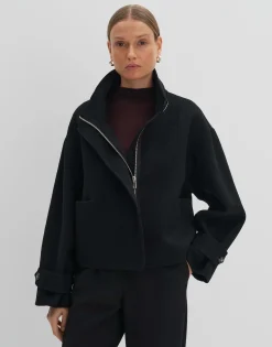 Damen OPUS Jacken / Mäntel^Kurzjacke Varah Detail Schwarz Online Bestellen