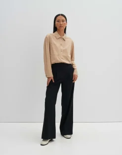 Damen OPUS Blusen^Langarmbluse Zelura Beige Online Bestellen