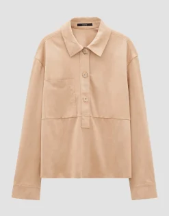 Damen OPUS Blusen^Langarmbluse Zelura Beige Online Bestellen