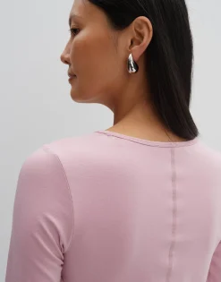 Damen OPUS Basics | Shirts^Langarmshirt Kalia Rosé Online Bestellen
