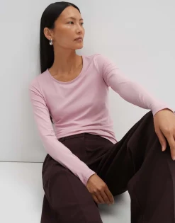 Damen OPUS Basics | Shirts^Langarmshirt Kalia Rosé Online Bestellen