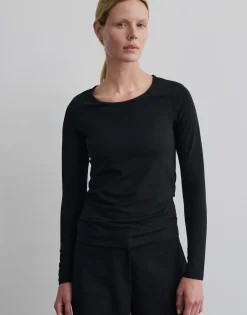 Damen OPUS Basics | Shirts^Langarmshirt Kalia Schwarz Online Bestellen