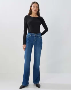 Damen OPUS Basics | Shirts^Langarmshirt Kalia Schwarz Online Bestellen