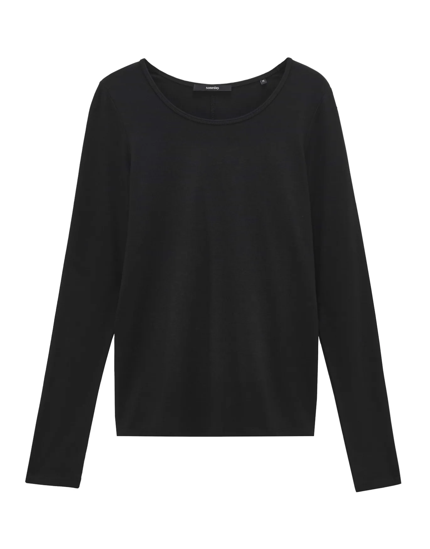 Damen OPUS Basics | Shirts^Langarmshirt Kalia Schwarz Online Bestellen