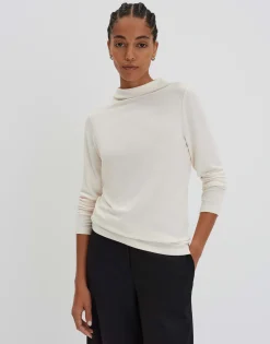 Damen OPUS Shirts^Langarmshirt Kesia Weiß Online Bestellen