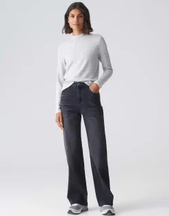 Damen OPUS Shirts^Langarmshirt Snowi Grau Online Bestellen