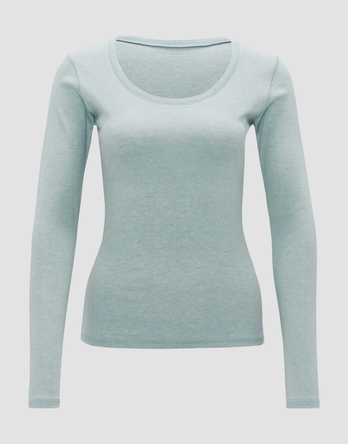 Damen OPUS Basics | Shirts^Langarmshirt Sorana Blau Online Bestellen