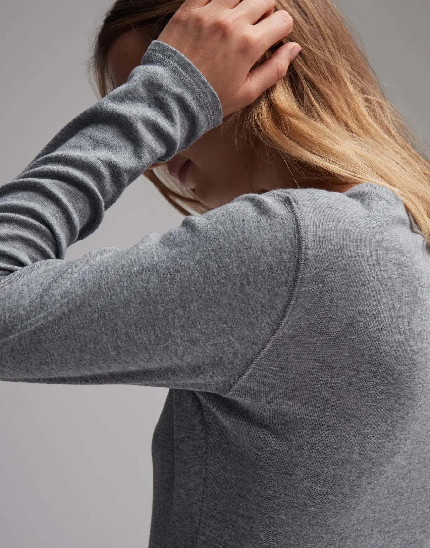 Damen OPUS Basics | Shirts^Langarmshirt Sorana Grau Online Bestellen