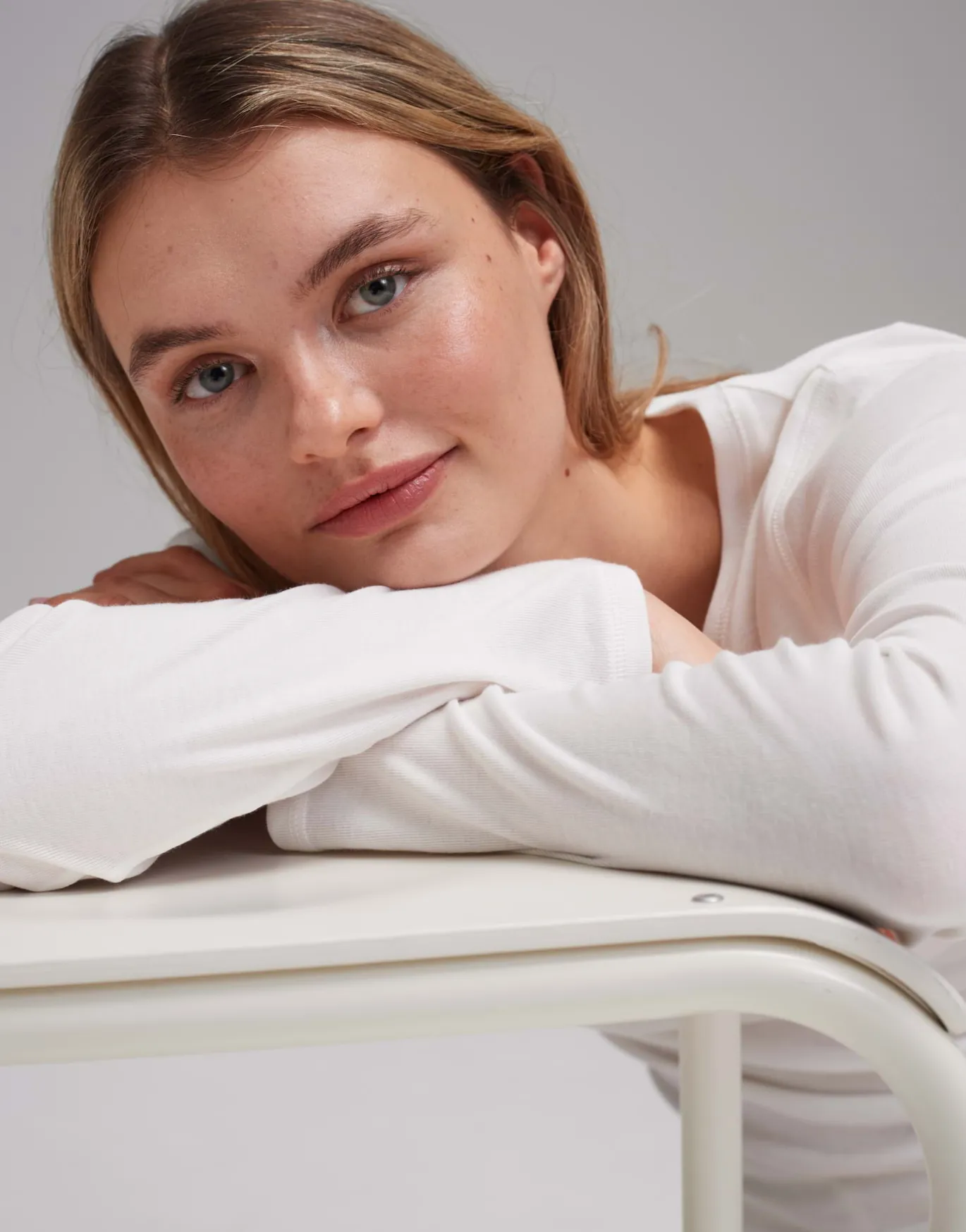 Damen OPUS Basics | Shirts^Langarmshirt Sorana Weiß Online Bestellen