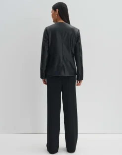 Damen OPUS Blazer / Westen^Lederblazer Noebe Schwarz Online Bestellen