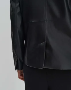 Damen OPUS Blazer / Westen^Lederblazer Noebe Schwarz Online Bestellen