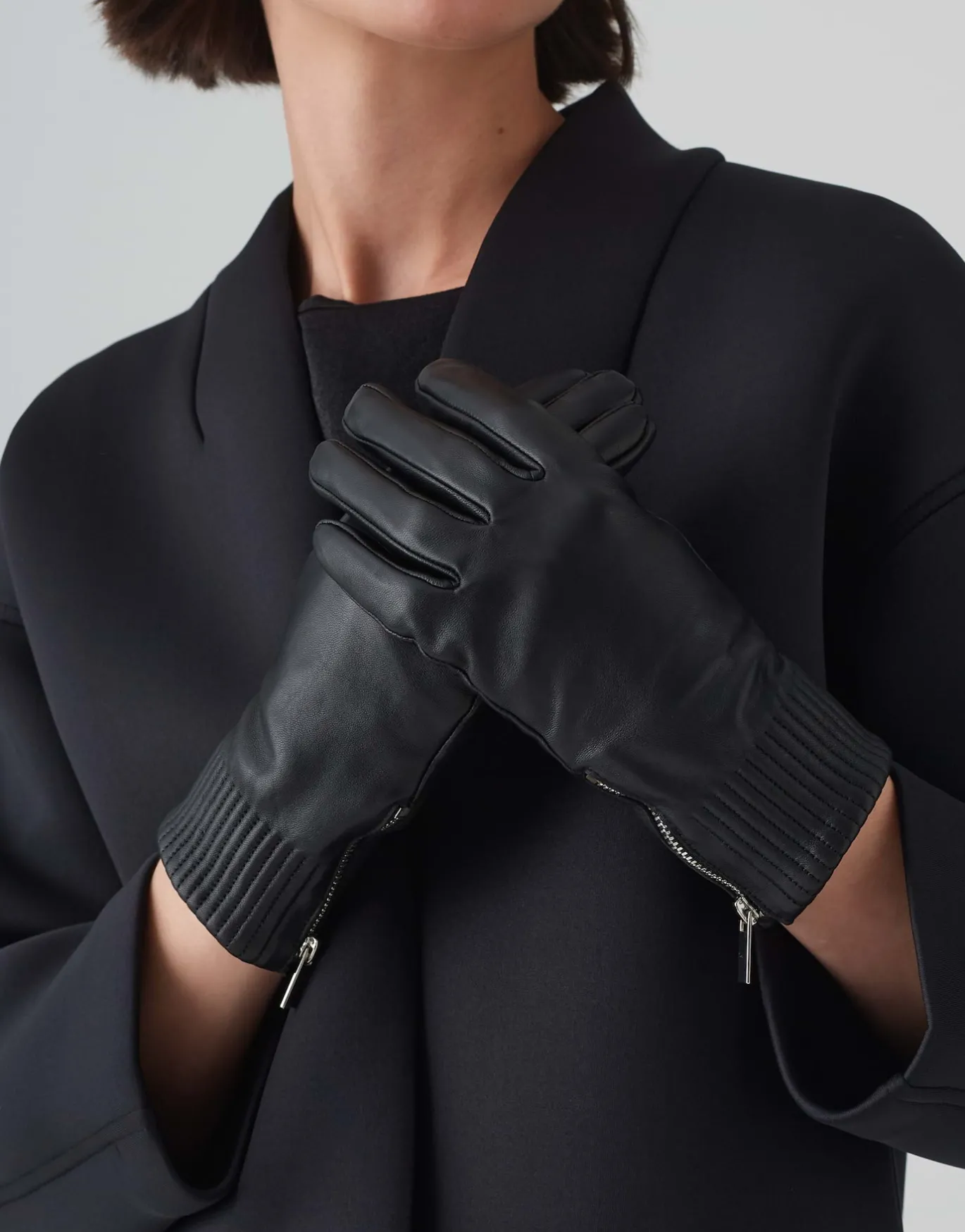 Damen OPUS Accessoires^Lederhandschuh Alettio Gloves Schwarz Online Bestellen