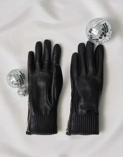 Damen OPUS Accessoires^Lederhandschuh Alettio Gloves Schwarz Online Bestellen