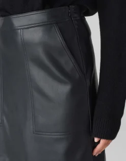 Damen OPUS Röcke^Lederrock Relvina Edgy Schwarz Online Bestellen