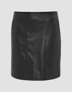 Damen OPUS Röcke^Lederrock Relvina Edgy Schwarz Online Bestellen