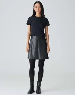 Damen OPUS Röcke^Lederrock Romela Schwarz Online Bestellen