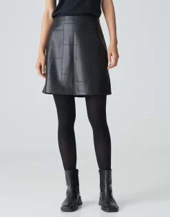 Damen OPUS Röcke^Lederrock Romela Schwarz Online Bestellen