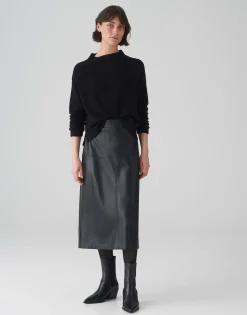 Damen OPUS Röcke^Lederrock Rufani Schwarz Online Bestellen