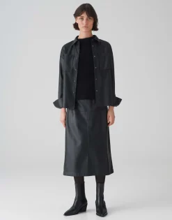Damen OPUS Röcke^Lederrock Rufani Schwarz Online Bestellen