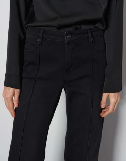 Damen OPUS Jeans^Long Flared Jeans Carie Line Schwarz Online Bestellen