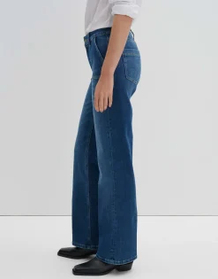 Damen OPUS Jeans^Long Flared Jeans Carie Utility Blau Online Bestellen