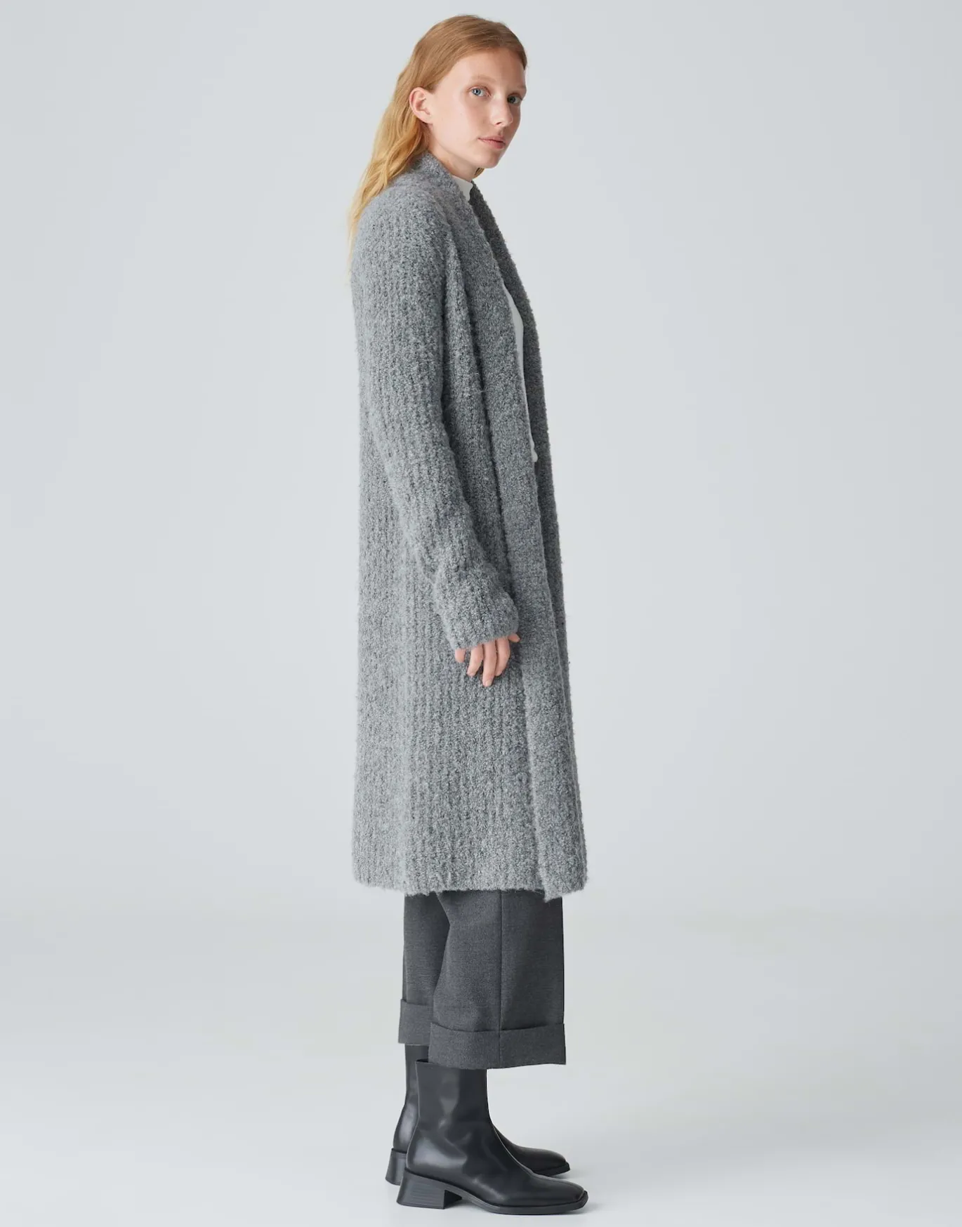Damen OPUS Strick^Longstrickjacke Dulina Grau Online Bestellen