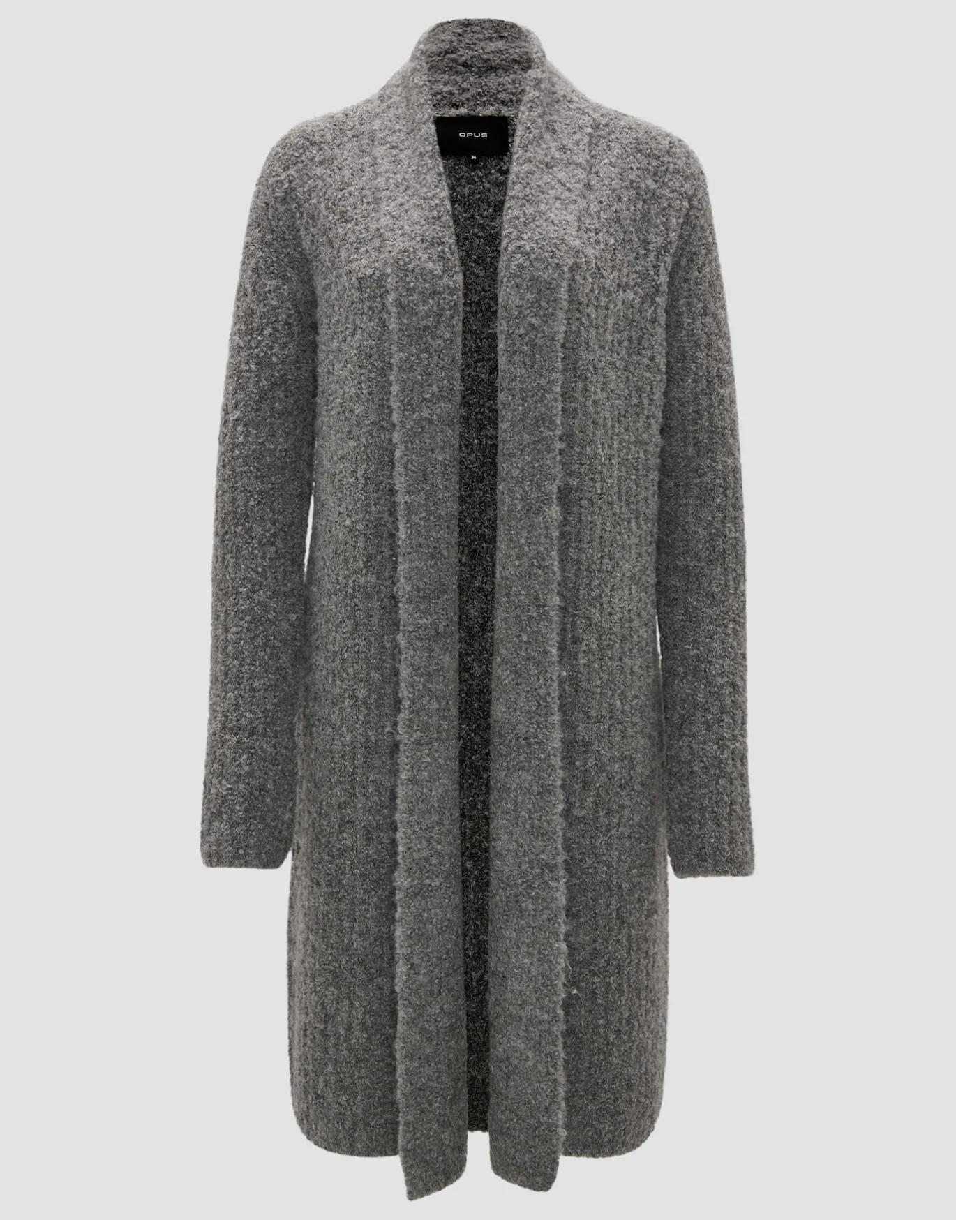 Damen OPUS Strick^Longstrickjacke Dulina Grau Online Bestellen
