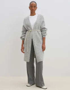 Damen OPUS Strick^Longstrickjacke Taleja Grau Online Bestellen