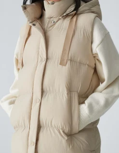 Damen OPUS Jacken / Mäntel | Blazer / Westen^Longweste Wigilo Beige Online Bestellen