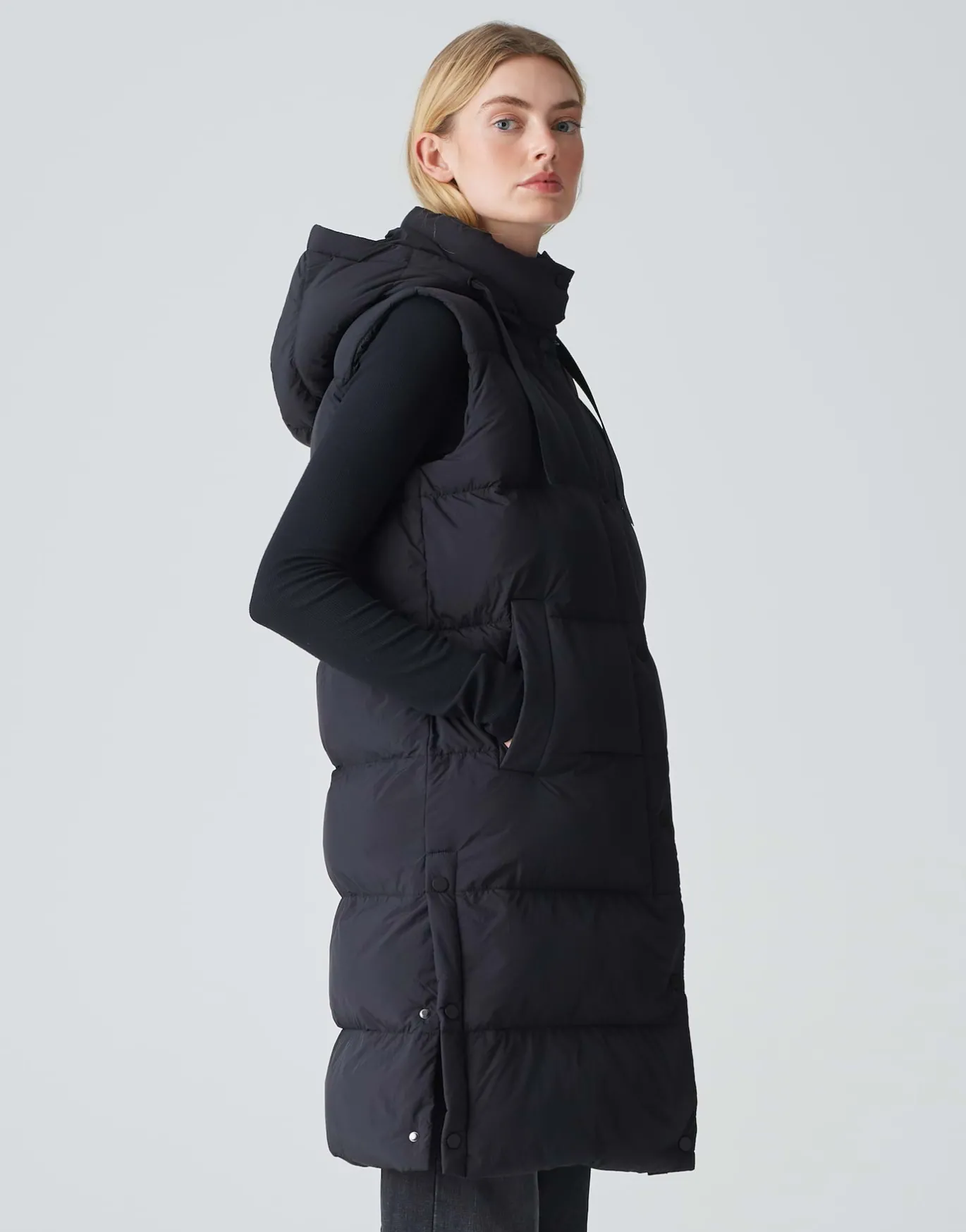 Damen OPUS Jacken / Mäntel | Blazer / Westen^Longweste Wigilo Schwarz Online Bestellen