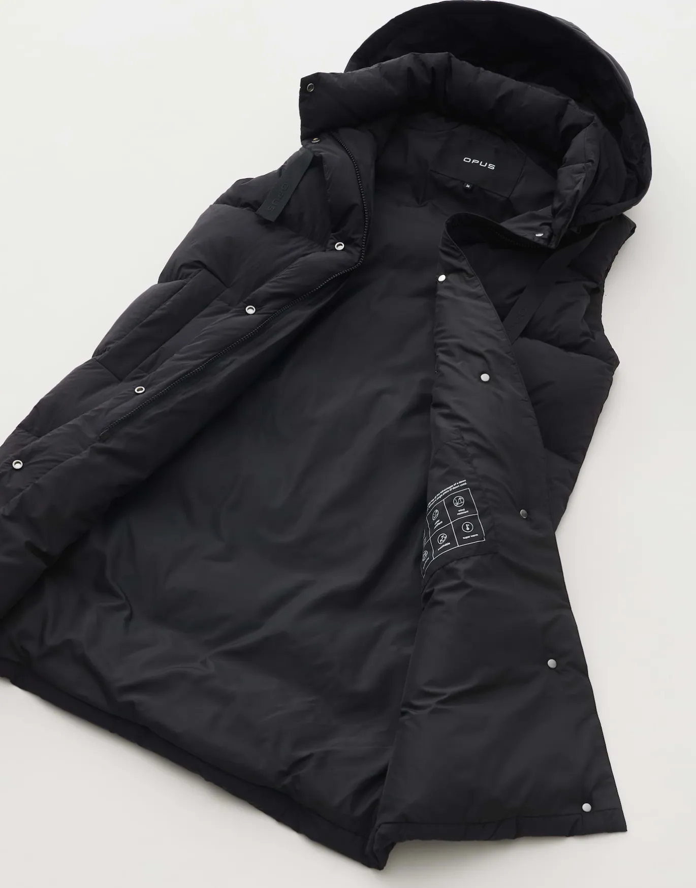 Damen OPUS Jacken / Mäntel | Blazer / Westen^Longweste Wigilo Schwarz Online Bestellen