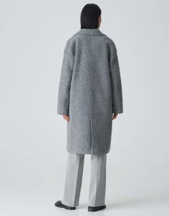 Damen OPUS Jacken / Mäntel^Oversize Mantel Hannie Grau Online Bestellen
