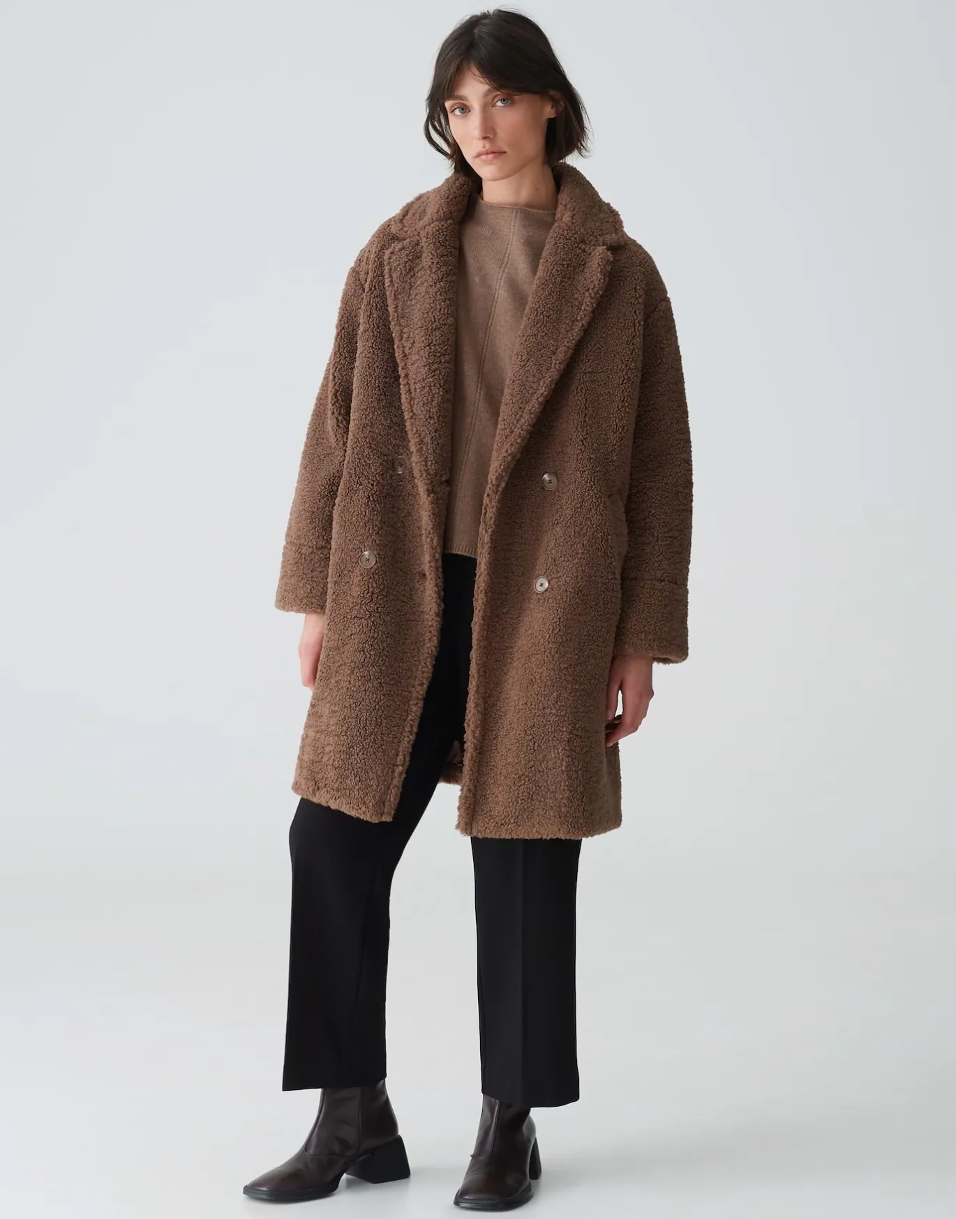 Damen OPUS Jacken / Mäntel^Oversize Mantel Honise Braun Online Bestellen