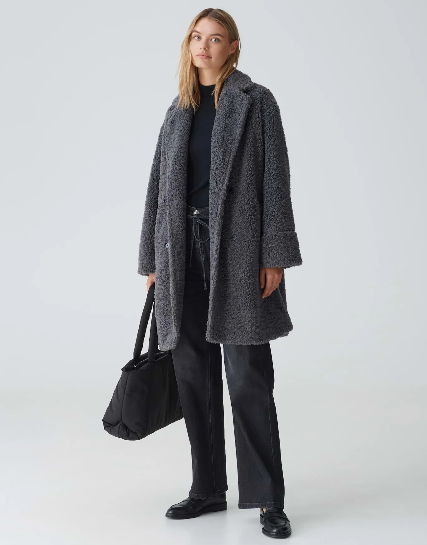 Damen OPUS Jacken / Mäntel^Oversize Mantel Honise Grau Online Bestellen