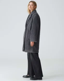 Damen OPUS Jacken / Mäntel^Oversize Mantel Honise Grau Online Bestellen