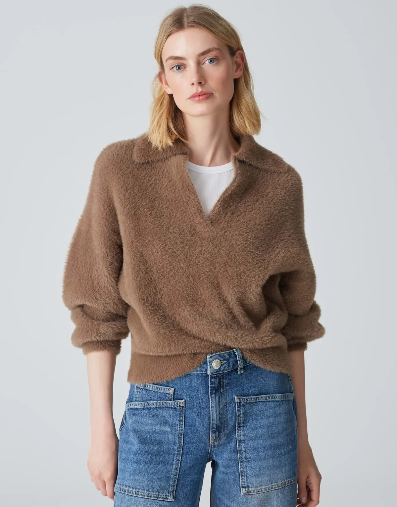 Damen OPUS Strick^Oversize Pullover Posson Braun Online Bestellen
