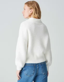 Damen OPUS Strick^Oversize Pullover Posson Weiß Online Bestellen