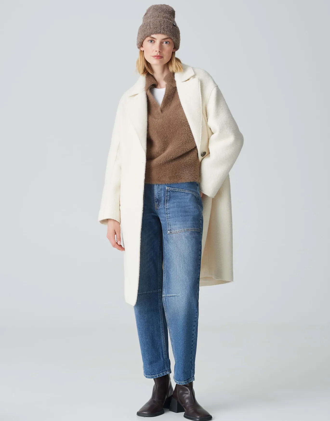 Damen OPUS Strick^Oversize Pullover Posson Braun Online Bestellen